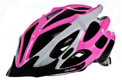Raleigh Extreme Cycle Helmet - Pink and White